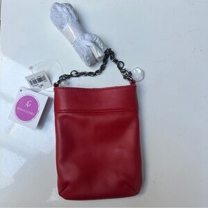 Amalia Gomez Red Genuine Italian leather Flipbag NWT